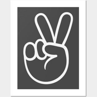 Peace Hand Signal Posters and Art